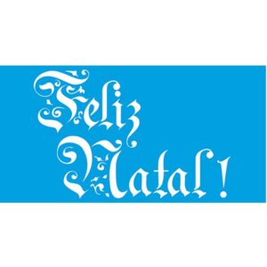 Litoarte Stencil 21x34,4- Feliz Natal