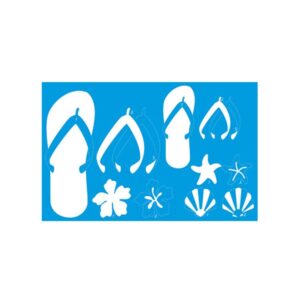 Litoarte Stencil 21x34,4 - Chinelos Sobreposicao