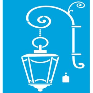 Litoarte Stencil 21x34,4 - Sobreposiçao Luminaria, Vela E Arabesco