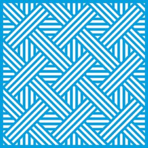 Litoarte Stencil 20x20 - Estampa Geometrica Entrelaçada