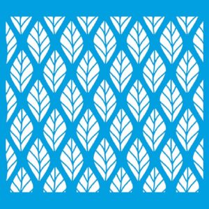 Litoarte Stencil 20x20 - Estampas De Folhas