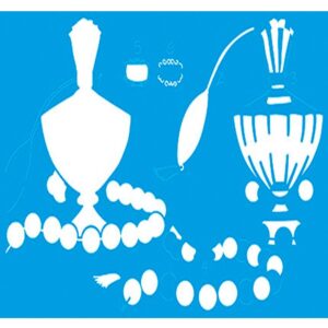 Litoarte Stencil 21x34,4 - Perfume, Colar Sobreposiçao