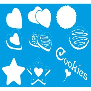 Litoarte Stencil 21x34,4 - Sobreposiçao Biscoitos