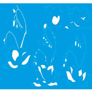 Litoarte Stencil 21x34,4 - Flor De Suculentas Com Dois Pendulo