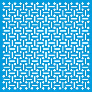 Litoarte Stencil 20x20 - Textura Ladrilhos