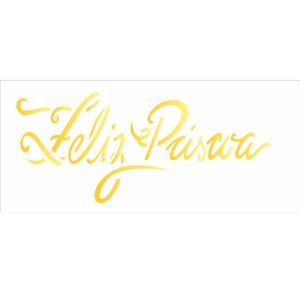 Stencil 10x30 Feliz Pascoa