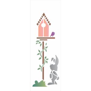 Stencil 10x30 Borboleta Vitral