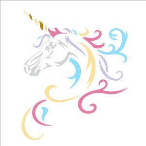 Stencil 14x14 Unicornio