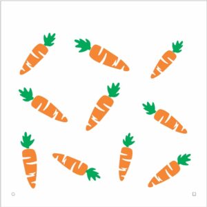 Stencil 14x14 Cenoura