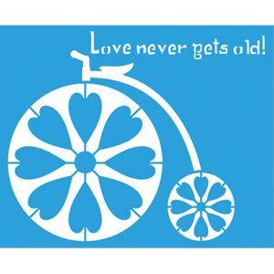 Litoarte Stencil Medio 17x21 - Bicicleta Vintage