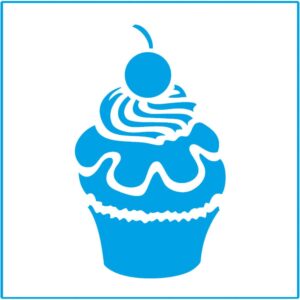Litoarte Stencil 10x10 - Cupcake