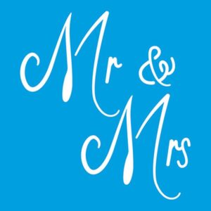Litoarte Stencil 10x10 - Mr. & Mrs.