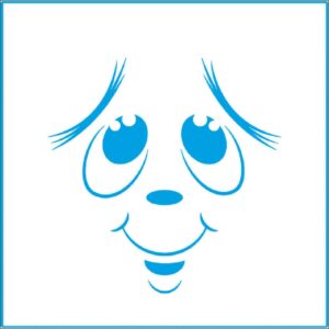 Litoarte Stencil 10x10 - Rosto