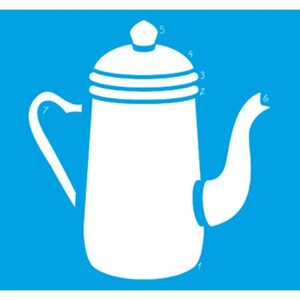 Litoarte Stencil Medio 17x21 - Ave Maria E Terco