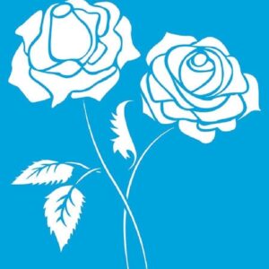 Litoarte Stencil Medio 17x21 - Rosas