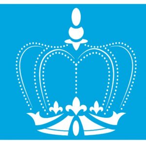 Litoarte Stencil Medio 17x21 - Coroa