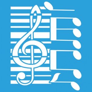 Litoarte Stencil 14x14 - Partitura Piano