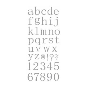 Stencil 17x42 Alfabeto Reto Minusculo