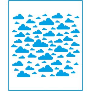 Litoarte Stencil 21x17 - Estampa Nuvens