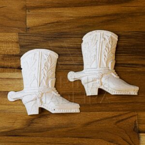 Resina Aplique Bota Com 2 Un. 6x6 Cm