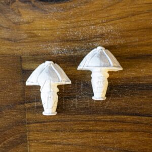 Resina Aplique Abajur Do Jogo 203 Com 2 Peças 2,5x3 Cm