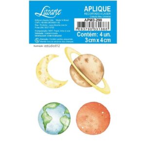 Litoarte Aplique Em Papel E Mdf - Universo