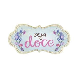 Litoarte Aplique Em Papel E Mdf 2 Un - Tag Espalhe Amor E Seja Doce