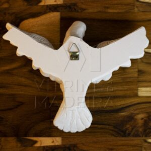 Resina Aplique Divino Pomba Grande 15x18 Cm