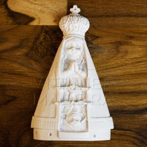 Resina Aplique Nossa Senhora Aparecida Baby Lisa 8x13,5 Cm