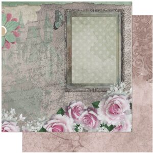 Litoarte Scrapbook Dupla Rosas Molduras Borboletas