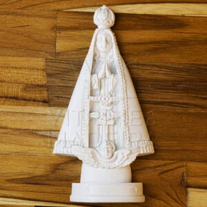 Resina Aplique Nossa Senhora Aparecida Manto Liso 7x14,5 Cm