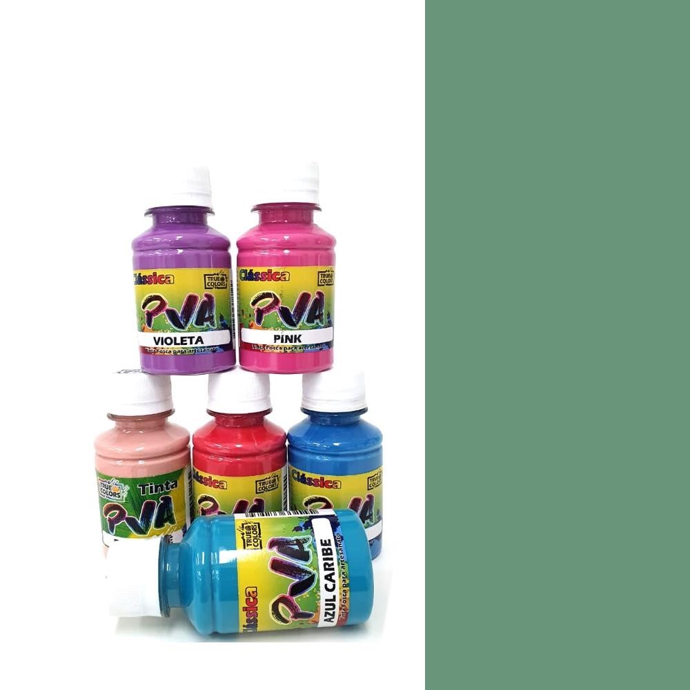 True Colors Tinta Pva Fosca Cores 100ml - Verde Riviera Tinta Pva Fosca True Colors 100ml – Verde Riviera