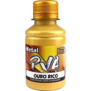 True Colors Tinta Pva Metal 250ml - Ouro Rico