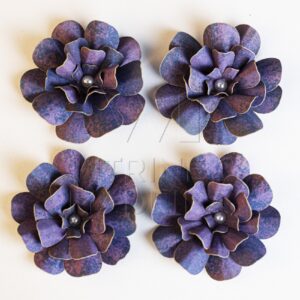 Flor Artesanal Em Papel- Violeta