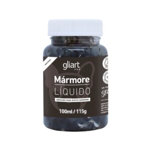 Gliart Marmore Liquido- Preto Via Lactea 115g
