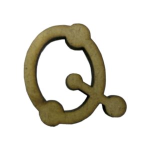 Aplique Laser Letra Bolinha Q 3cm