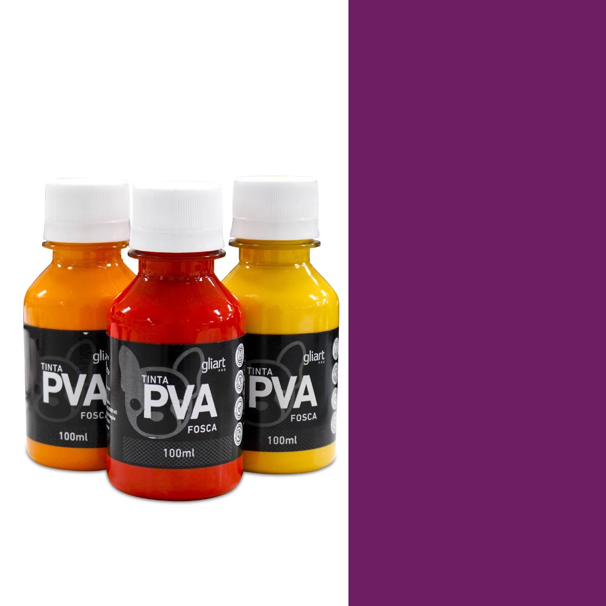 Sem título Tinta Pva Fosca Gliart 100ml – Magenta