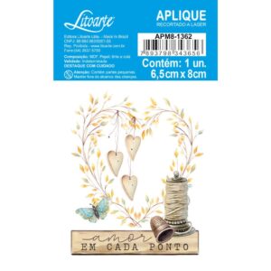 Litoarte Aplique Em Papel E Mdf -colecao Costura