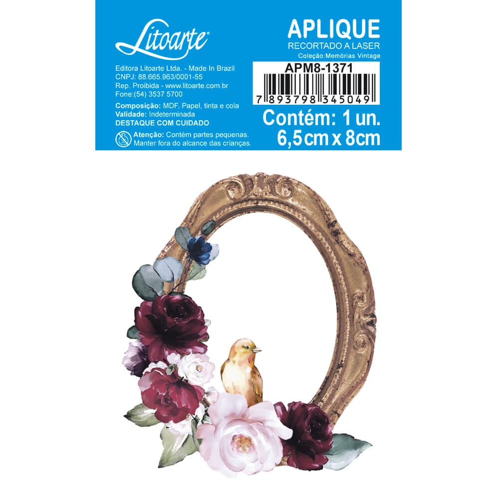Litoarte Aplique Em Papel E Mdf - Colecao Memorias Litoarte Aplique Em Papel E Mdf – Colecao Memorias