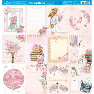 Litoarte Papel Para Scrapbook Dupla Face- By Lili