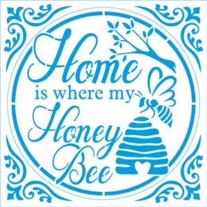Litoarte Stencil 14x14 - Colecao Doces Momentos Honey Bee