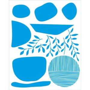 Litoarte Stencil Retangular 20x25cm - Arte Organica Iv