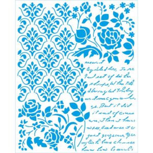 Litoarte Stencil Retangular 20x25cm - Colecao Memorias Vintage