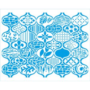 Litoarte Stencil Retangular 20x25cm - Colecao Mix Media Estampado