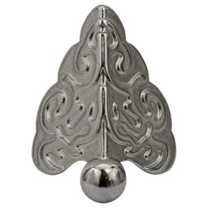 Pezinho Pequeno Enfeite Niquelado Pacote Com 4