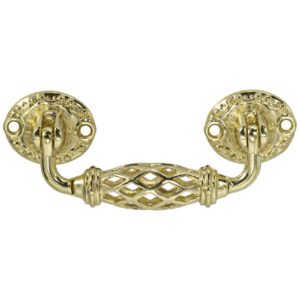 Puxador Alça Trabalhada Enfeite Latonado