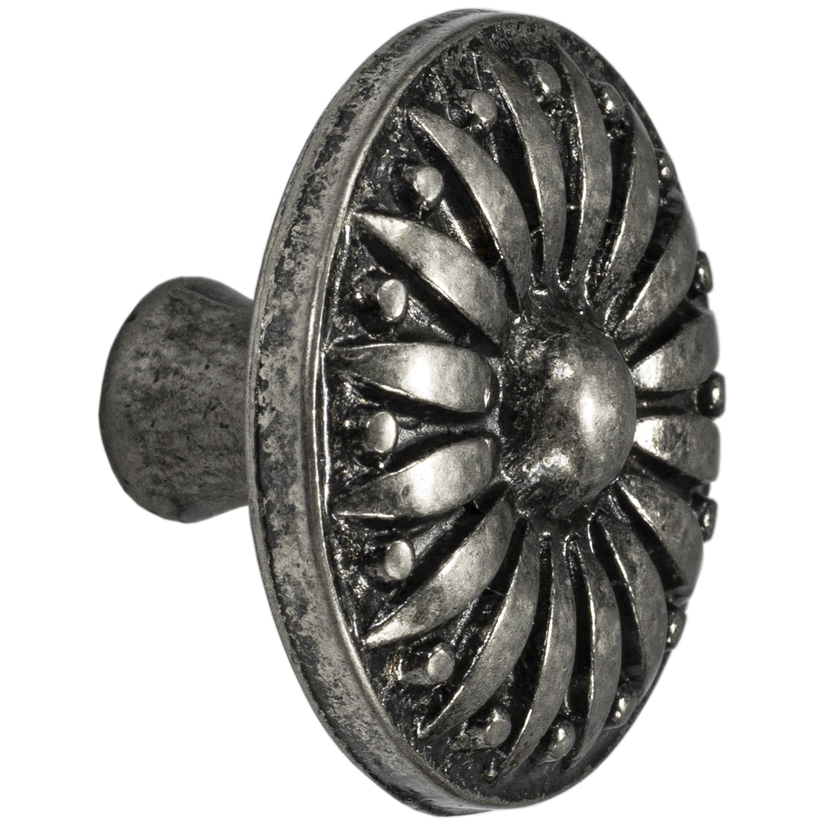 ambar-4556 Puxador Margarida Nº1 Enfeite Prata Velho