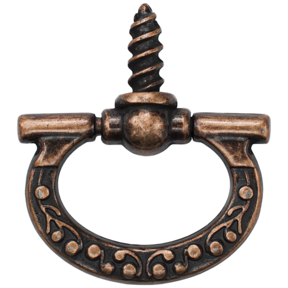 ambar-4477 Puxador Mini Ferradura Cobre Velho