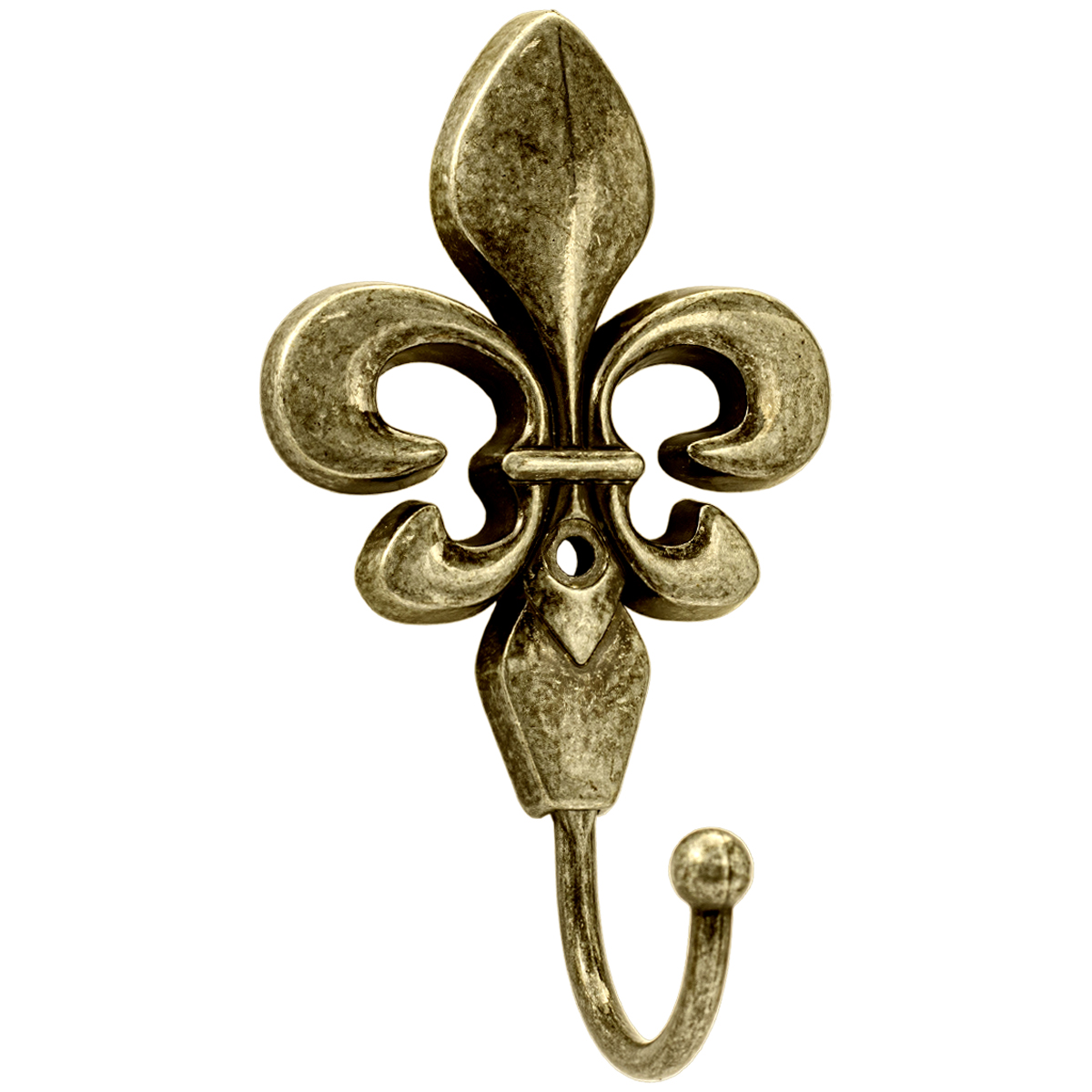 ambar-4629 Gancho Flor de Lis Ouro Velho